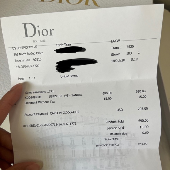 Dior Dway Slides Rose Mutabilis - Picture 7 of 7